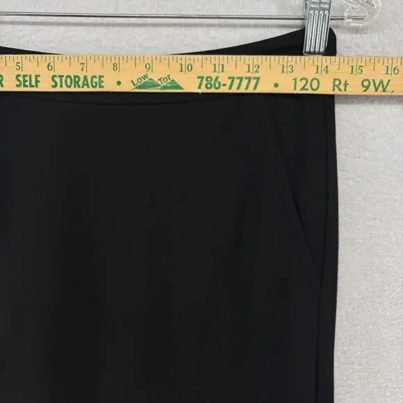 TRINA TURK Skirt M Straight Pencil Zip Back Lined Modal Stretch Career Black - Picture 12 of 14